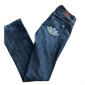 Guess jeans vintage Y2K patches daredevil‎ straight size 26